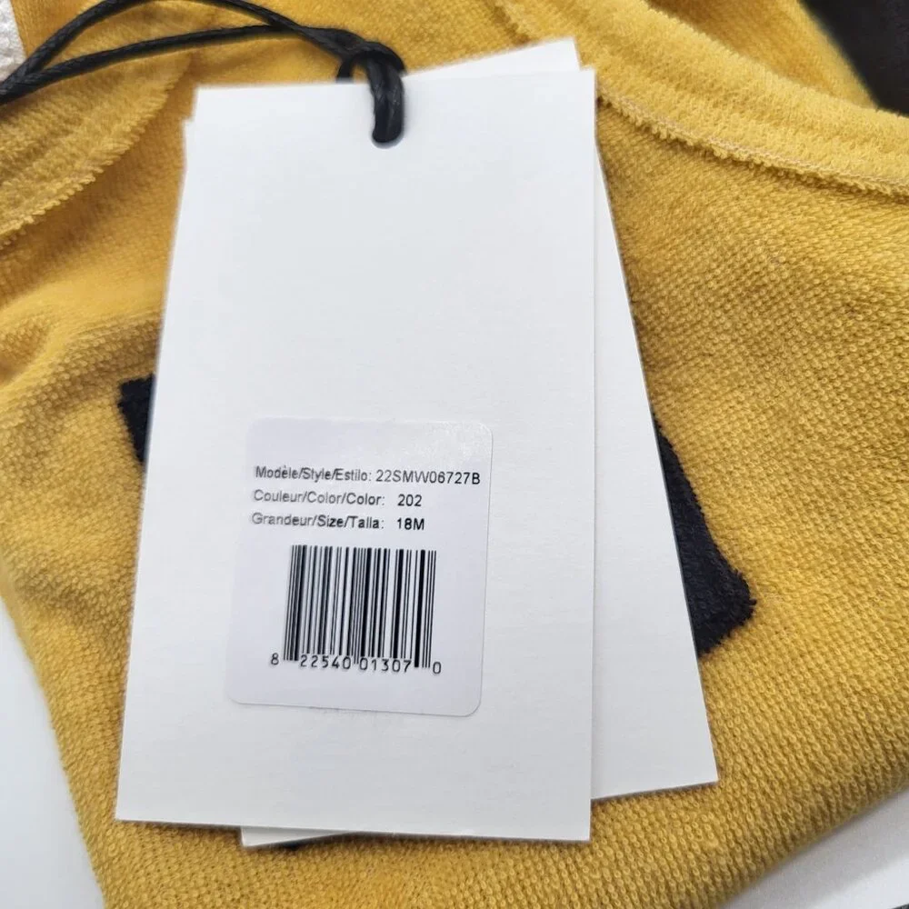 MILES THE LABEL Baby Terry Tank Top and Shorts Outfit Yellow Blue NWT - Picture 7 of 8